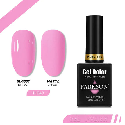 Parkson 12ml Nail Gel Polish TPO HEMA Free Glitter Semi Permanent Soak Off UV LED Long Wear Ultra Diamond Top Coat Varnish