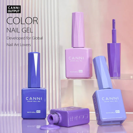 9ml CANNI Gel Nail Polish HEMA FREE TPO FREE Round Brush Gorgeous Color Soak Off UV LED Semi Permanent Gel Varnish Winter Nails