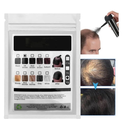 27.5gHair Fiber for Thinning Hair Instant Thickening Hair Building Fibers for Men Women Cover Bald Spots Hairline Gaps Hair care