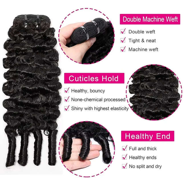 Burmese Curly Human Hair Bundles Extensions Unprocessed Raw Hair Burmese 3C4A Curls 1/3/4 Pcs Human Hair Bundles Weave Deal