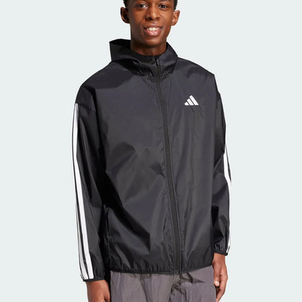 Adidas Men's 3-Stripes Ripstop Jacket - Sports Fitness Windbreaker / Veste Adidas Homme 3-Bandes Ripstop - Coupe-Vent Sport Fitness