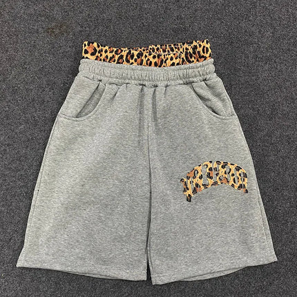 2025 lined leopard print letter embroidered street casual pants y2k, men's and women's hooded sweatshirt, new trendy brand for k