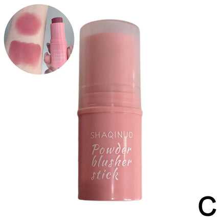 SHAQINUO 3 Colors Korean Rendering Complexion White High Punche Students Smooth Blush Stick Naturally Saturated Girl Color