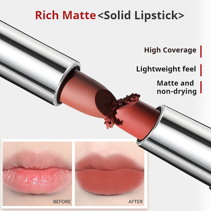 NOVO Waterproof and sweat-resistant dual-ended lipstick Long-lasting, smudge-proof and transfer-resistant
