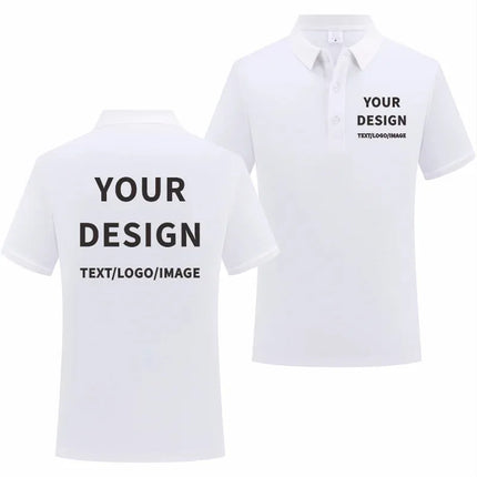 Custom Logo Summer Business Polo Shirt 100% Cotton High Quality Collar Short Sleeve Embroidery Design Printing Pattern