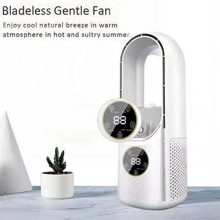 Bladeless Fan Portable Air Conditioner Led Display Desktop Fanless Blade Cooler Cooling Fan Tower Air Cooler For Office Bedroom