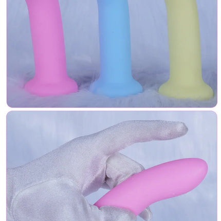 Finger Butt Anal Plug Vaginal/Anus Massage Masturbator Soft Smooth Finger Masturbation G-point Climax Fisting Dildo Adult Supply
