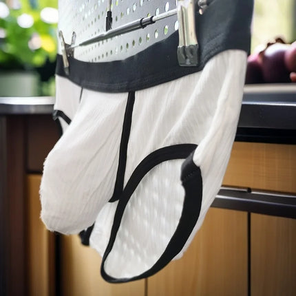 Men's briefs with fashionable and sexy underpants and large pockets