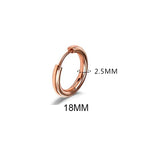 Rose Gold Color 18mm / 1PC