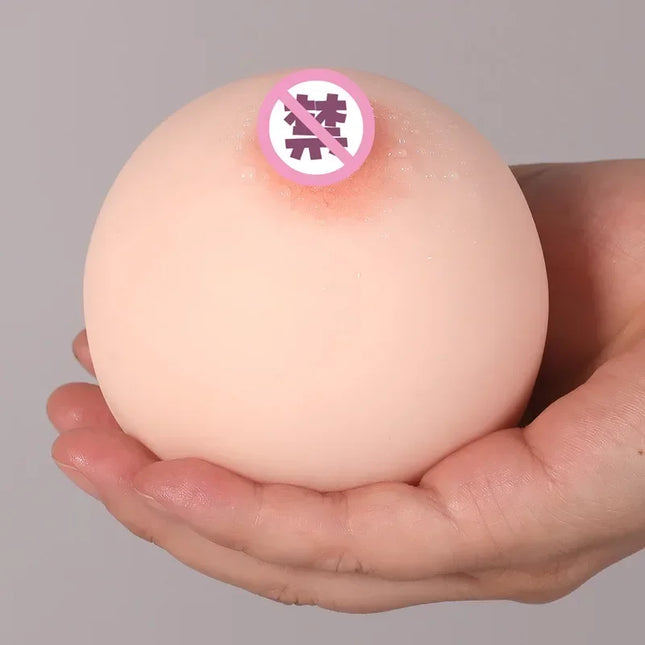 2025 New Artificial Chest Insertable Fake Silicone Breast Tools Men Masturbator Boobs Sex Toys For Men Adult Products