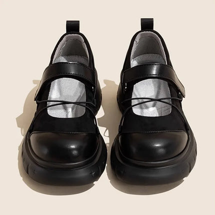 Retro Woman Shoes Casual Female Sneakers Clogs Platform Flats Modis All-Match Creepers Summer Cross Dress 2025 New Mary Janes Ru