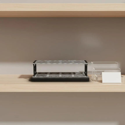 1:64 Parking Lot Display Easy to Assemble Double Layer Car Display Rack Miniature Car Garage Shelf Dust-Proof Lightweight