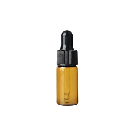 50/100PCS 1/2/3/5/ML Essential Oil Glass Refillable Eye Empty Dropper Bottle Container TravelPortable Essential Oils Perfumes