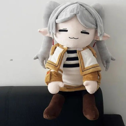 75cm At The Funeral Elf Frieren Frieren Plush Cotton Stuffed Kawaii Figures Anime Peripheral Desktop Decoration Kids Toys Gift