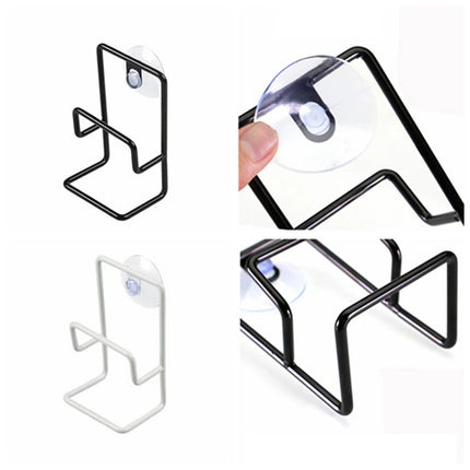 Metal Suction Cup Sink Drain Rack Wall Sucker Sponge Storage Drying Holder Kitchen Sink Soap Stand Dish Cloth Shelf Organizer