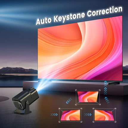 Velec HY320 Mini Projector Upgrade 4K Android 11 WiFi 6 BT 5.0 Allwinner H713 Home Outdoor Portable Projector HY320 MINI