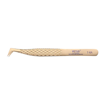 VETUS Anti-slip Eyelash Extension Tweezers Stainless Steel Fiber Tip Lashes Precision Tweezer for Makeup Tools