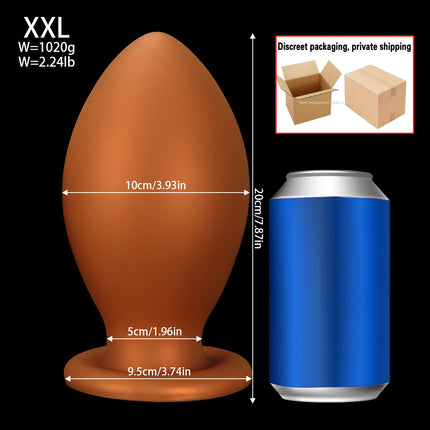 NEW Dragon Egg Anal Plug Xxl Fisting Anal Plug Smooth Silicone Butt Plug Prostate Sex Toy For Women/Men 18 Dilatador Anal Beads