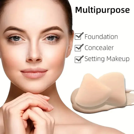 5pcs Triangle Makeup Sponge Puff Set with Box Wet Dry Dual-Use Foundation Loose Powder Puff Makeup Sponge Beauty Egg Blenders