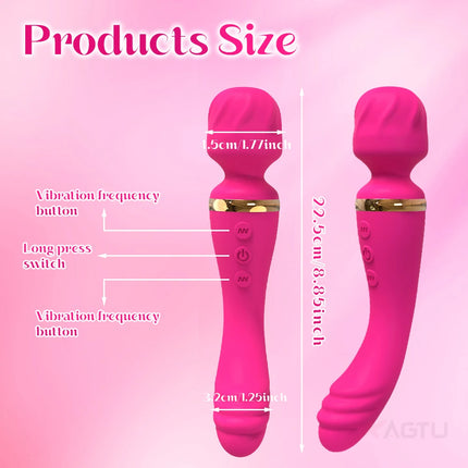 AV Wand Vibrator for Women Clitoris G-Spot Vagina Stimulator Nipples Breast Massager Female Masturbator Sex Toy for Women