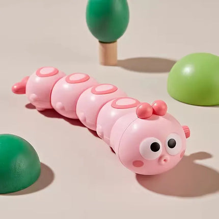 Children's small animals move and run clockwork caterpillar baby puzzle chain winding winding small toy