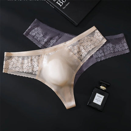 tanga hombre Seamless man thong lace mens lingеrie 3D convex bag Plus size men's underwear sexy for guys tangas hombres thongs