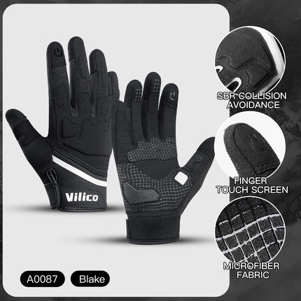 Tactical Gear Touch Screen Cycling Gloves Thermal Warm Windproof Full Finger Waterproof Bicycle Road Bike Gloves For Men Women