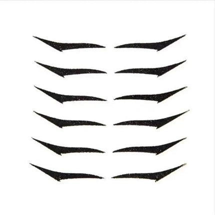 5/6Pairs Self-adhesive Eyelid Sticker DoubleLine Eyelid Patch Glitter Eyeliner Sticker Set Waterproof Reusable Face Makeup Tools