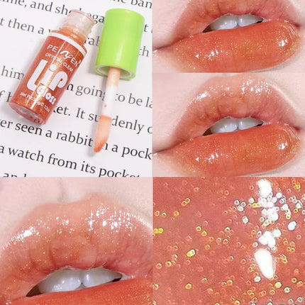 6PCS Moisturizing Lip Gloss Transparent Lip Oil Hydrating Lip Glaze Lip Plumper Hydrating Make Up Liquid Lipstick Lips Cosmetics