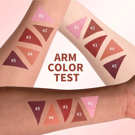 Lakerain Triangle Cream Blush Cream Matte Cream Non-greasy Easy to Push Color Saturation High Natural Rosy Rouge Blush Cream