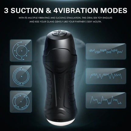 Mens Automatic Sucking Masturbation Cup Vaginal Penis BlowJob Vibrator Massager Pocket Pussy Dicks Glans Trainer Adult Sex Toys