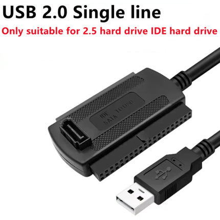 3 in 1 IDE SATA to USB Adapter Cable USB to SATA IDE Converter for 2.5 3.5 Inch SSD HDD with AC Adapter Support Windows MAC OS