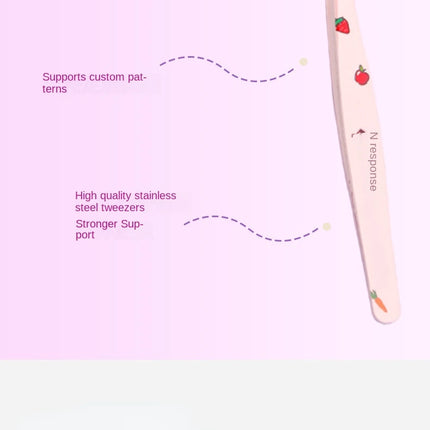 6 Types False Eyelash Tweezers Stainless Steel Anti-static Pincet Curved Strip 3D Lashes Extension Tweezer Makeup Tools