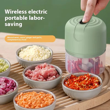 250ML electric meat grinder, garlic crusher, rotary garlic press, vegetable onion chopper, kitchen cooking mixer