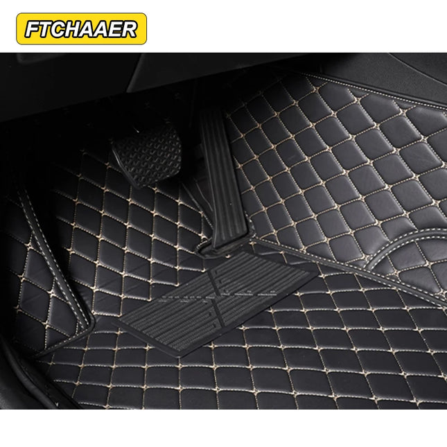 Custom Car Floor Mats For VW Polo Polo-Plus Polo-GTI Auto Carpets Foot Coche Accessorie