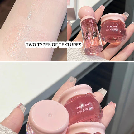 SUSU SKY peach honey jar lip makeup kit moisturizing and nourishing