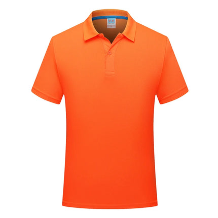 Sports quick-drying polo shirt Custom printed logo lapel cheap advertising T-shirt Marathon running embroidered pattern diy