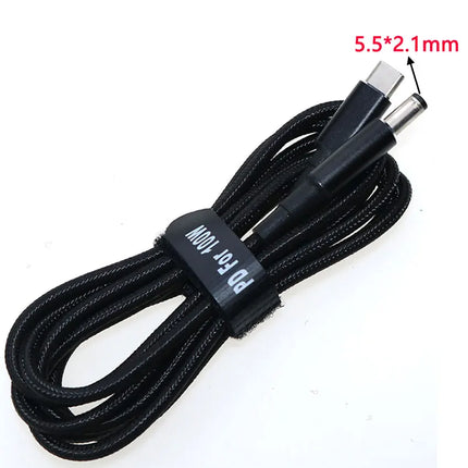 USB Type C to DC2.5*0.7 3.0*1.1 3.5*1.35 4.0*1.35 4.0*1.7 4.5*3.0 4.8*1.7mm Male Plug Converter USB-C PD Lure Charging Cable