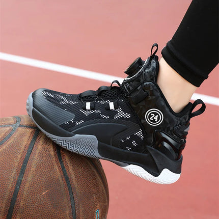Kids Basketball Shoes Boys Sneakers Non-slip Child Trainer Basket Shoes Outdoor Children Sport Shoes
