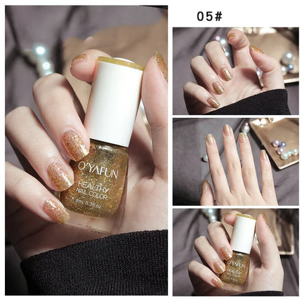 40 Colors Nail Polish Quick Dry No-bake Lasting Water-based Tearable Manicure Not Easy To Fade Semi-permanent Varnish Nail Art