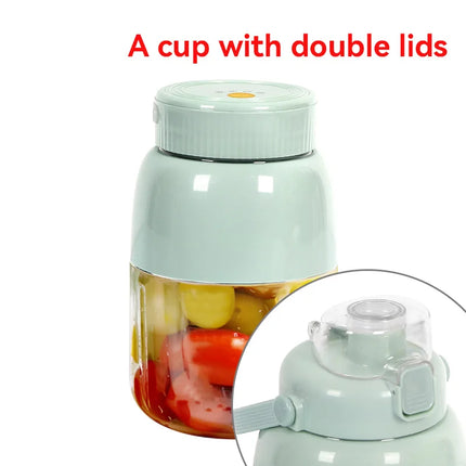 Portable Fruit Juicer Cup Multi-function Electric Travel Blender Large Capacity Ice Crusher Smoothie Quick Making For Travel