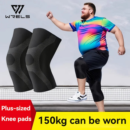 2pcs Plus Size Knee Pads Compression Knee Support for Obese Men Women Heavy-Duty Anti-slip Arthritis Relief Fitness Knee Cover