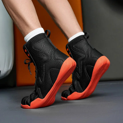 Lexsan Training Wrestling Shoes Men female Fitness Boxing Shoes Mesh Breathable Boxing Shoes Men High Quality Wrestling Shoes