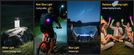 BORUiT U10 880LM EDC LED Flashlight Work Light 14500/AA Battery Torch with Magnet Clip Waterproof Camping Pocket Lantern