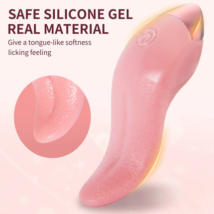 10 Frequency Heating Tongue Licking Vibrator For Women Mini G Spot Clitoris Vagina Nipple Masturbation Vibrator Adults Sex Toys
