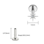 Tit 1.2x6x4.5mm / Earrings / Ears|Star