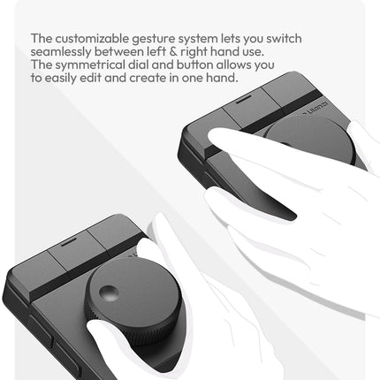 Ulanzi D100H Dial Creative Controller for Video&Photo Editing Dial&RGB Keypad Controller for Light System for Intelligent Studio