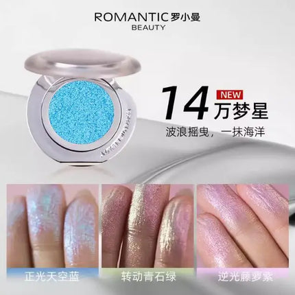 Romantic Beauty Iluminador Maquillaje Chameleon Highlighter Eye Palette High gloss Powder Body and Face Pearl Brightening