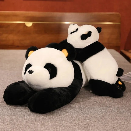 60cm Giant Panda Plush Toys Soft Sleep Pillow Cartoon Animal Bear Stuffed Baby Doll Classic Kids Birthday Christmas Gifts