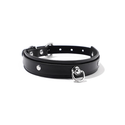 Vintage Sexy Heart Charm Gothic Collar Necklace for Women Black Leather Punk Style Adult Gift with Lock Fashion Accessory